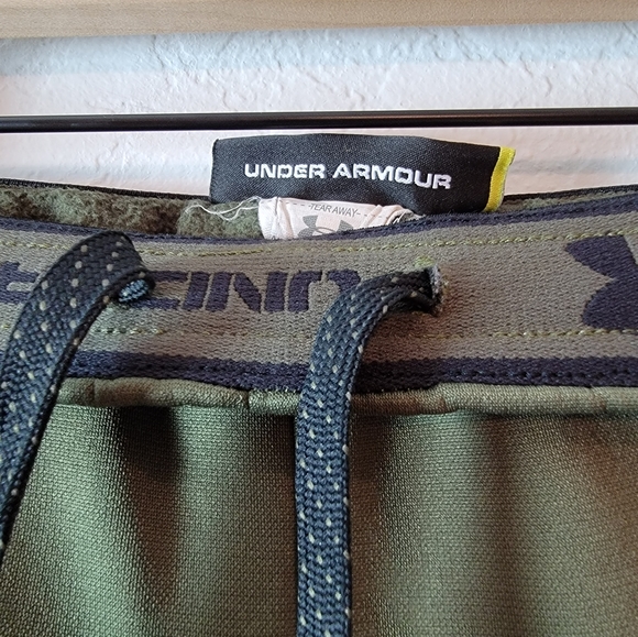Under Armour Cold Gear Y2K Sage Green Logo Waistband Cargo Jogger Sweatpants Y L - Picture 7 of 12